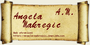 Angela Makregić vizit kartica